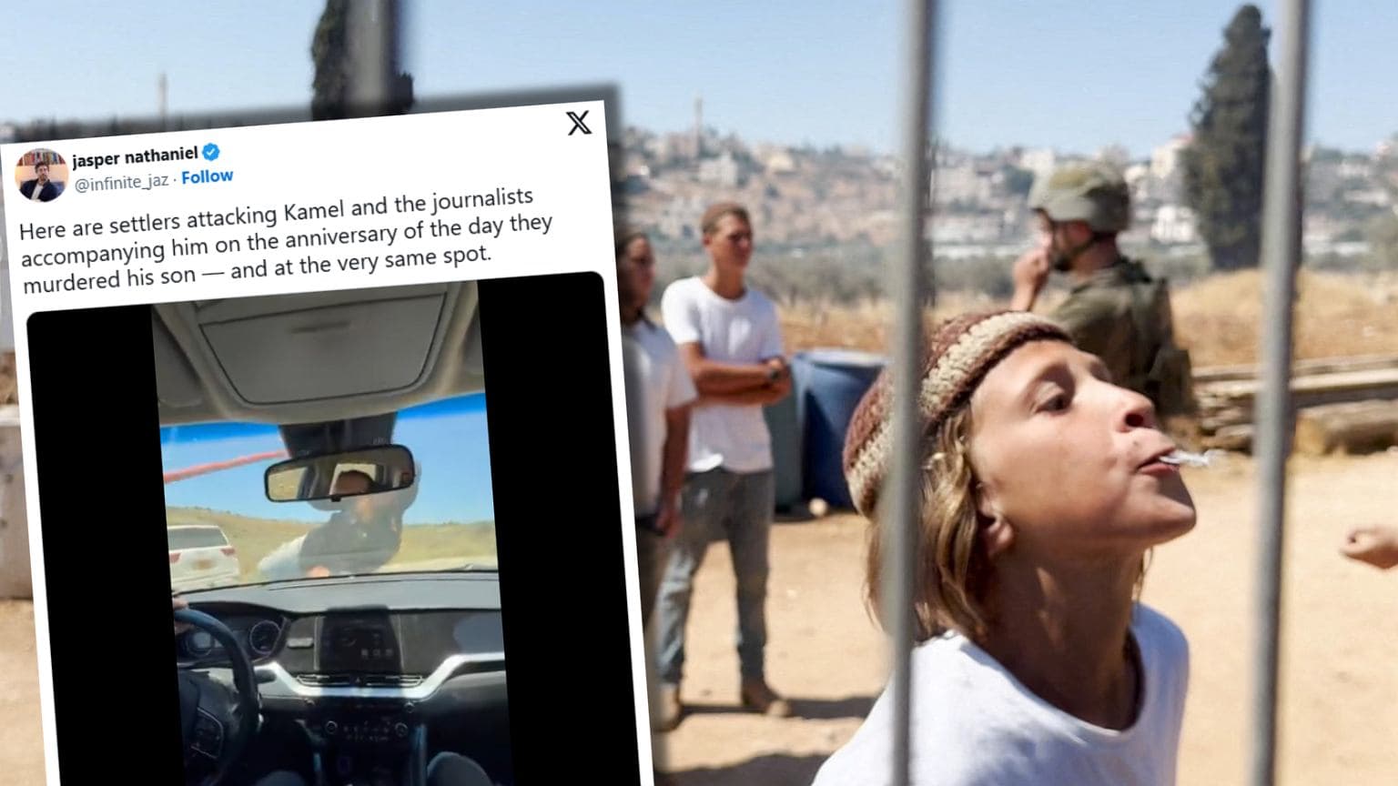 Izraelscy osadnicy na Zachodnim Brzegu zatrzymali kongresmena. Potem rzucili się z kijami na ekipę CNN