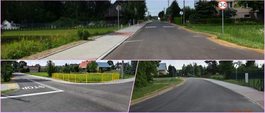 Zakończono realizację zadania pn.: „Rozbudowa, przebudowa części drogi gminnej Nr 108285B – ul. Partyzantów oraz części drogi gminnej Nr 108293B – ul. Żwirki i Wigury we wsi Orla