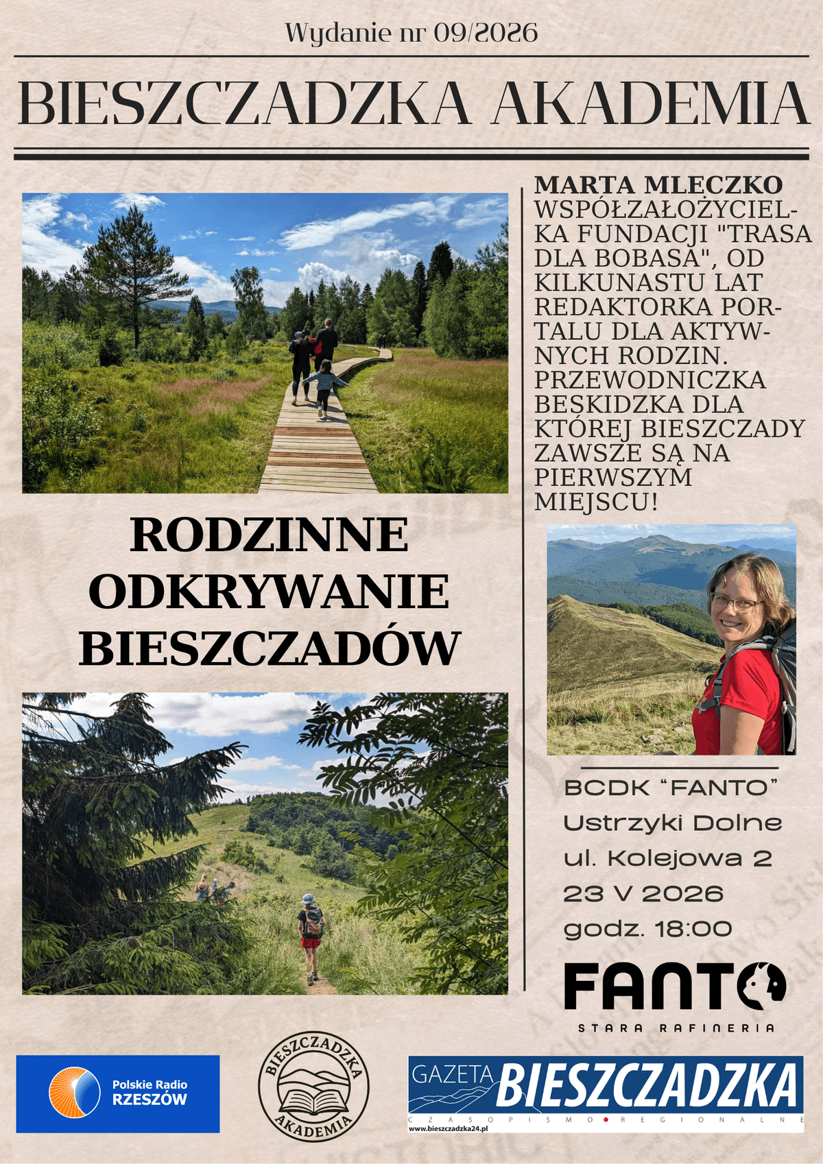 Czy warto wybrać się Bieszczady z dziećmi? Kolejne spotkanie "Bieszczadzkiej Akademii" już jutro!