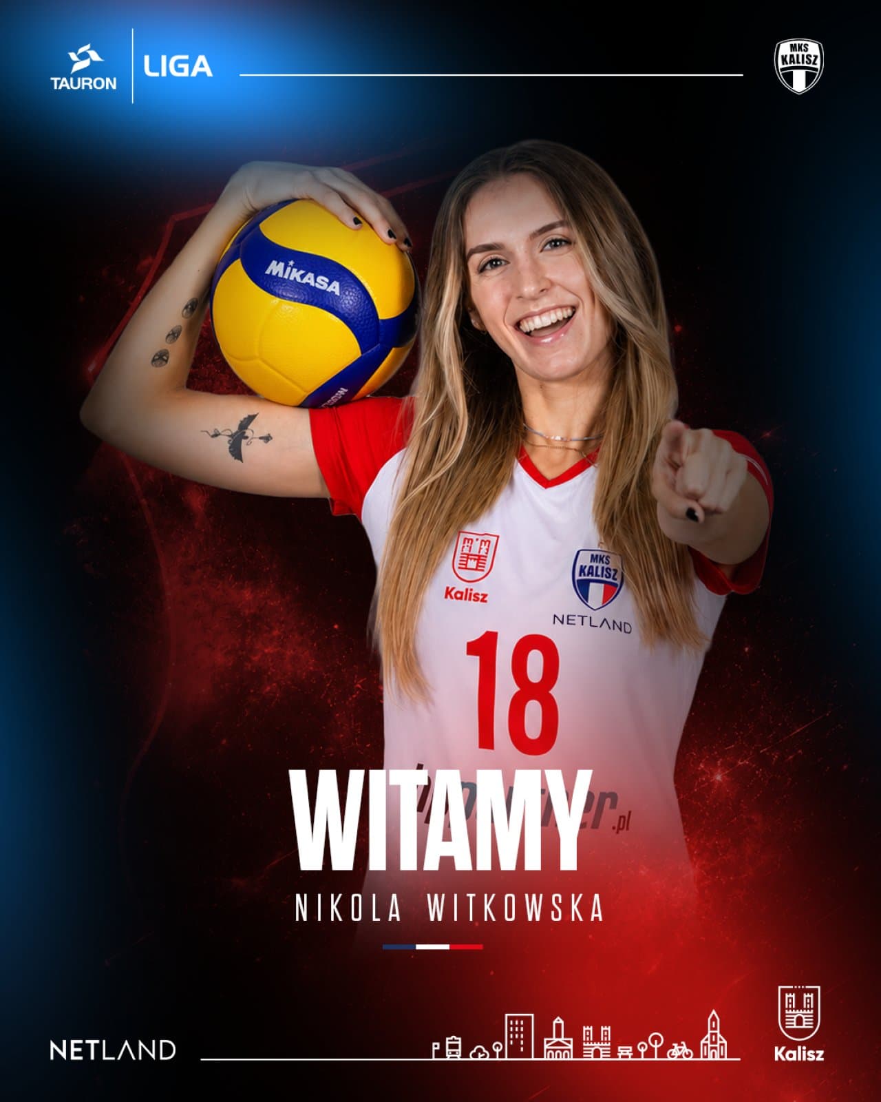 Nikola WITKOWSKA w NETLAND MKS Kalisz!