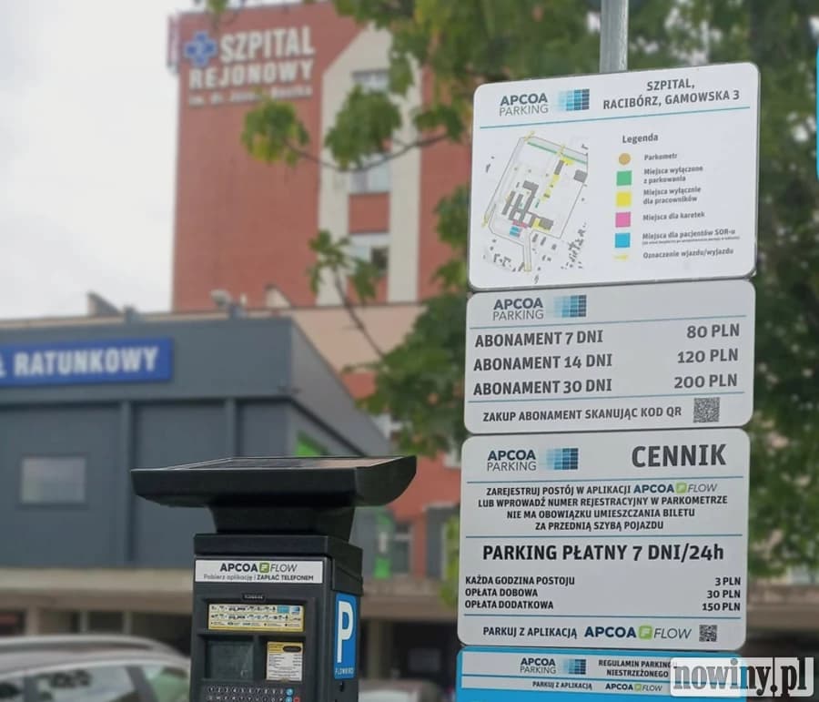 Starosta domaga się zmiany na parkingu przy szpitalu. Chce tam opłat za rzeczywisty czas postoju
