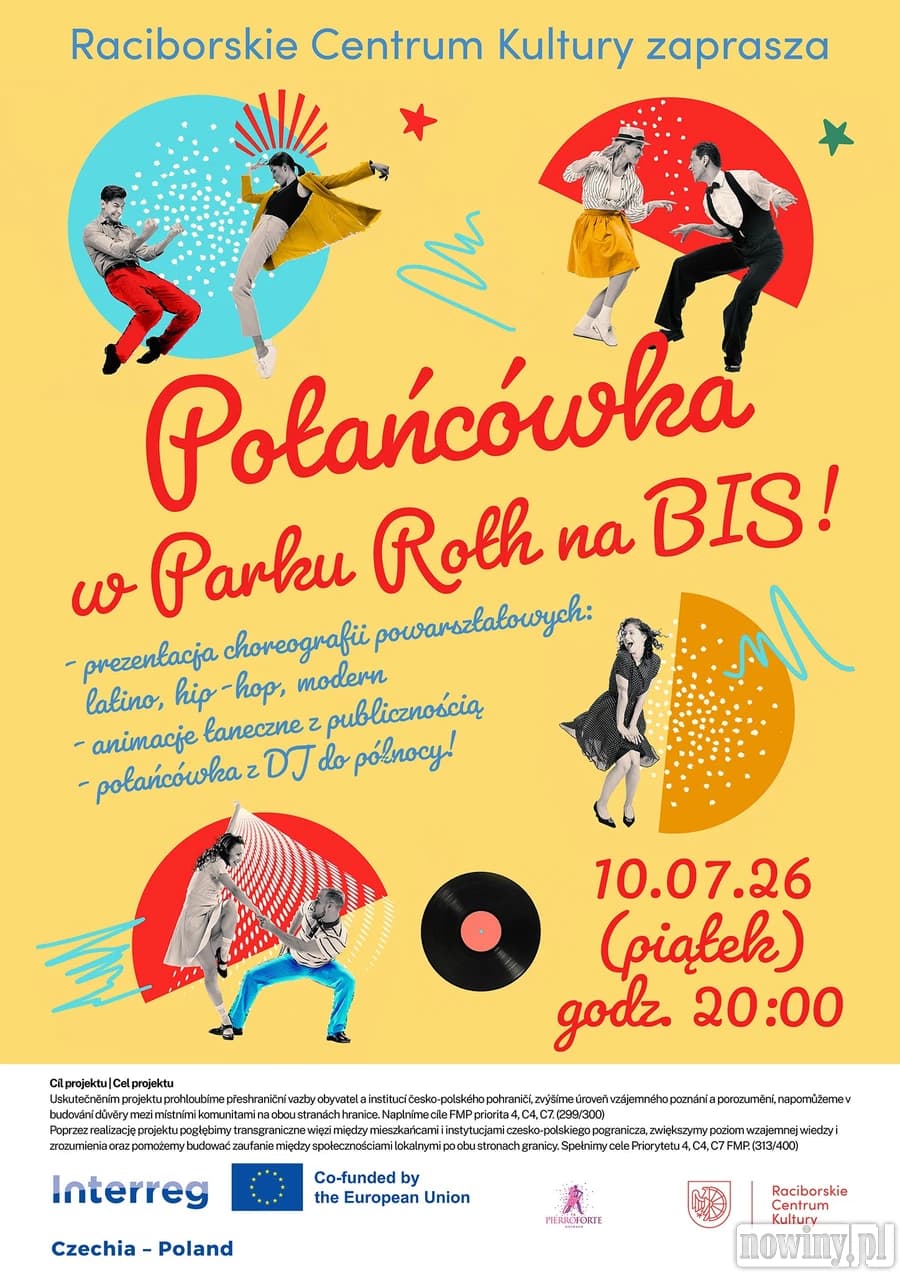 Raciborskie Centrum Kultury serdecznie zaprasza na POTAŃCÓWKĘ W PARKU ROTH NA BIS!