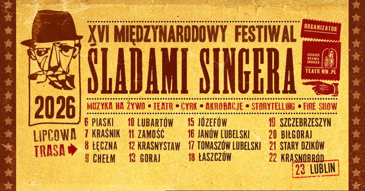 XVI Międzynarodowy Festiwal Śladami Singera w Krasnymstawie