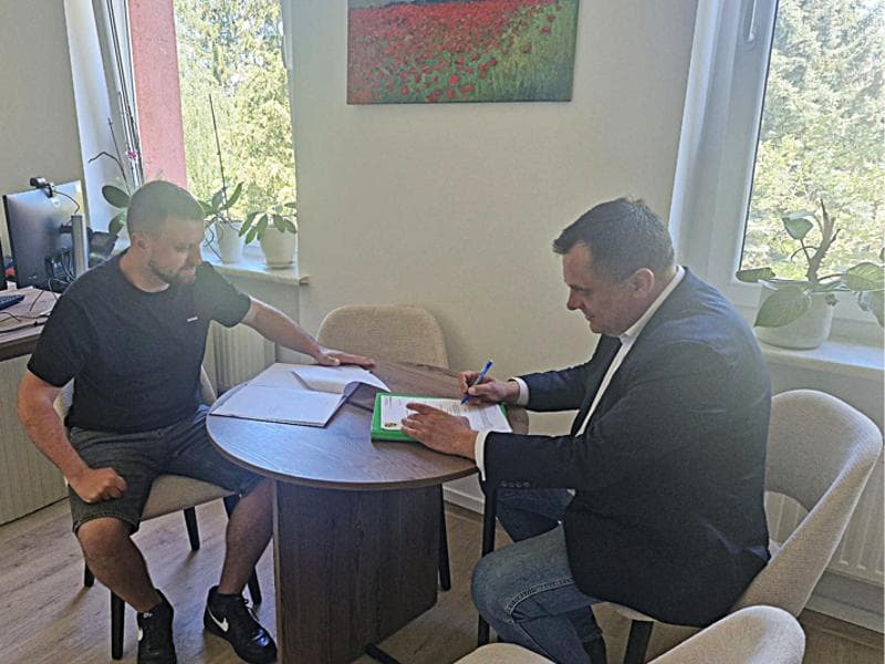 Droga Kownaty - przekazanie placu budowy
