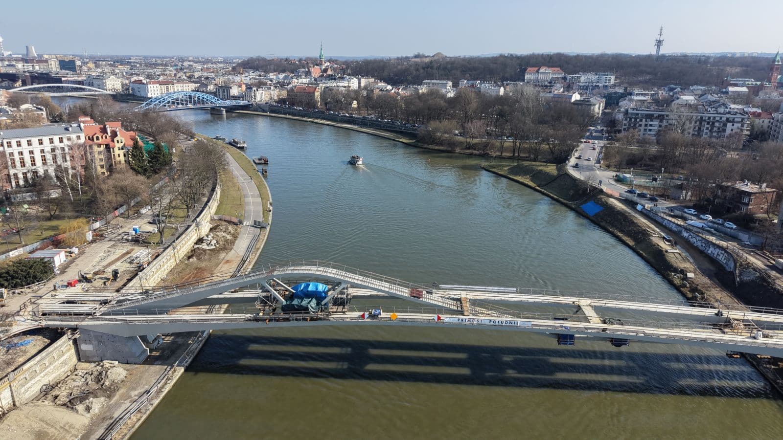 Ważna zmiana przy budowie kładki Kazimierz – Ludwinów