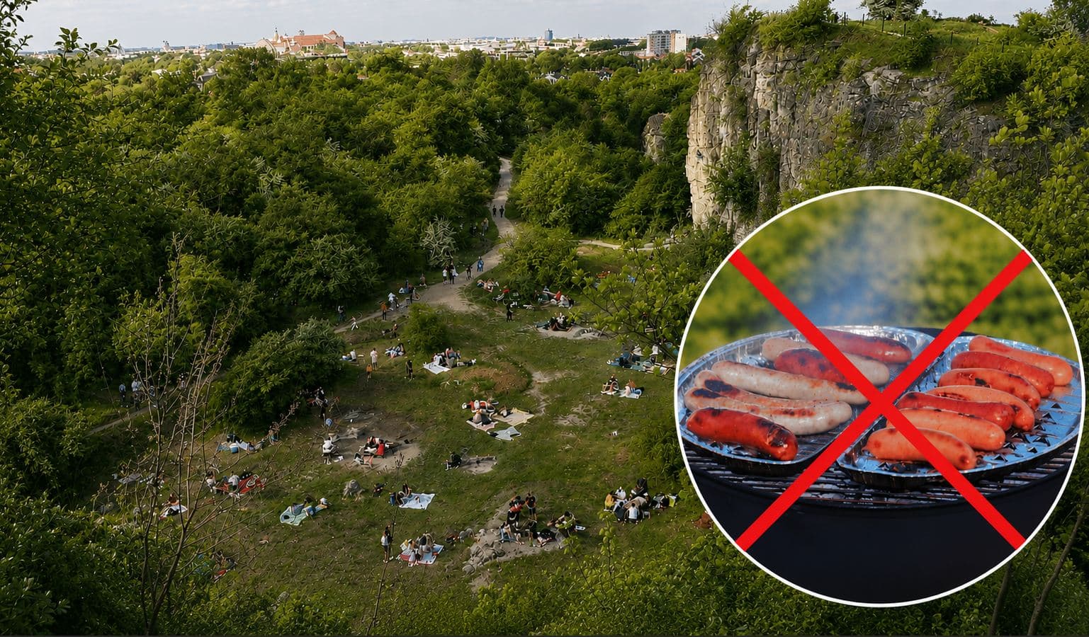 To koniec grillowania na Zakrzówku. Strefa została zlikwidowana