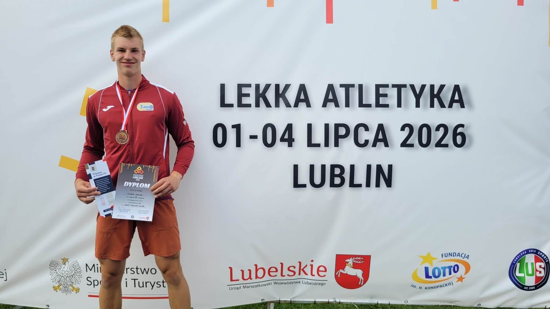 NOWESzymon Łuczak zdobył medal Ogólnopolskiej Olimpiady Młodzieży w lekkoatletyce