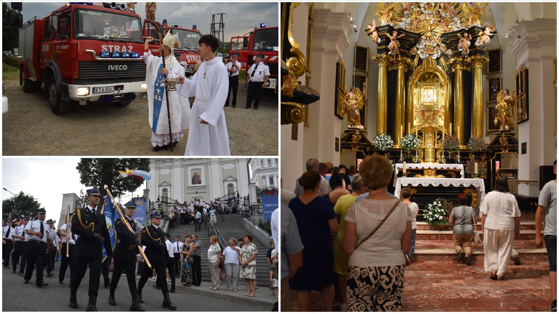 Głośne rozpoczęcie odpustu w Tuchowie. Zawyły syreny na samochodach strażackich
