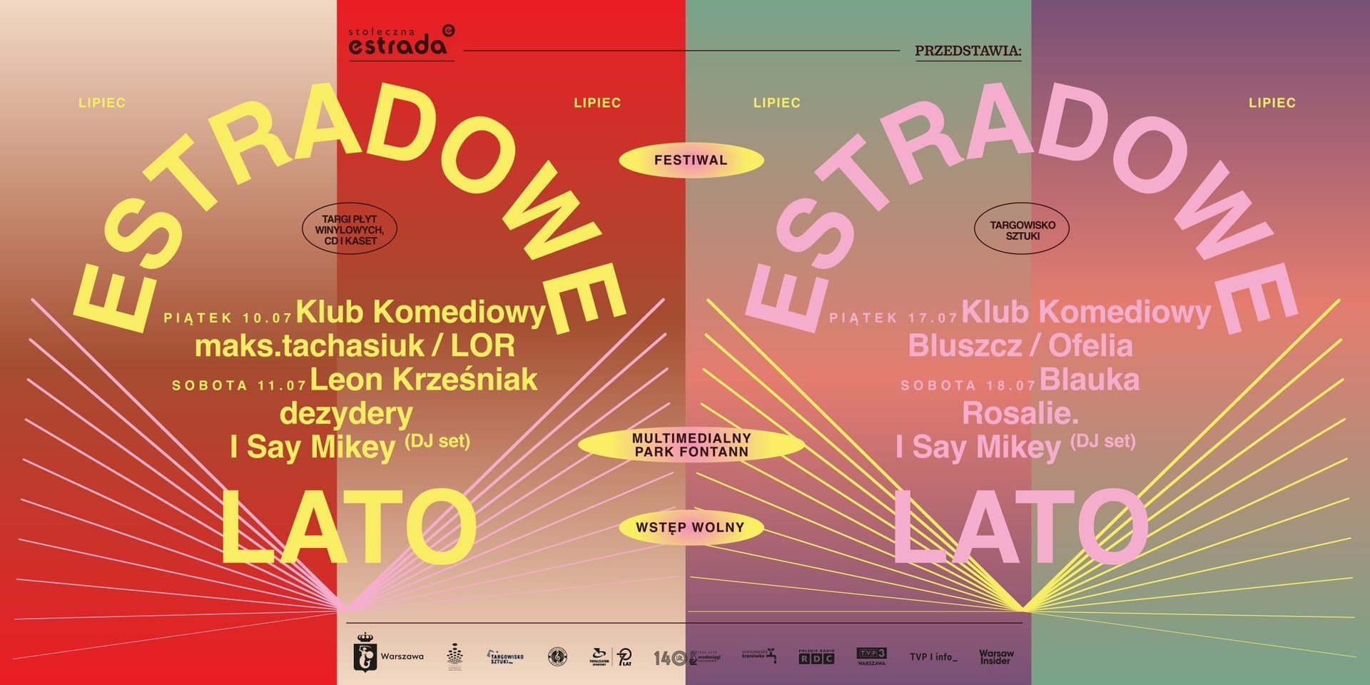 Materiał informacyjnyNASZ PATRONATEstradowe Lato – nowy, darmowy letni festiwal w Multimedialnym Parku Fontann!