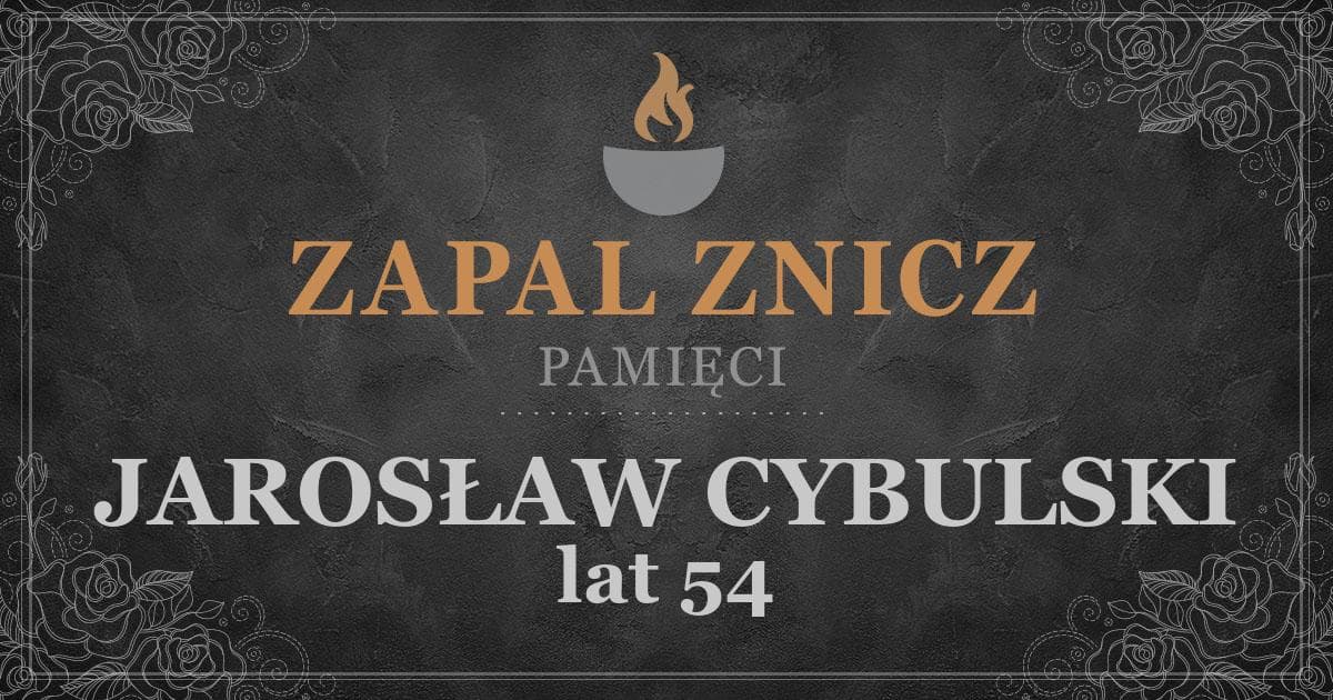 ŚPJAROSŁAW CYBULSKI1 rocznica śmierci