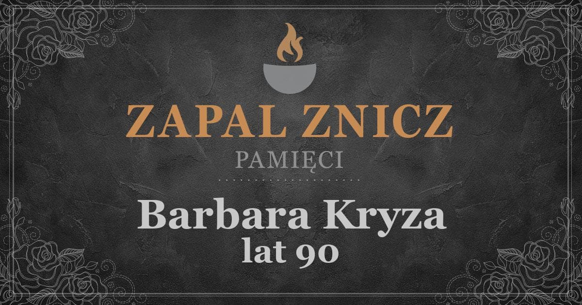 ŚPBarbara Kryzażyła lat 90Zapalonych zniczy (1)