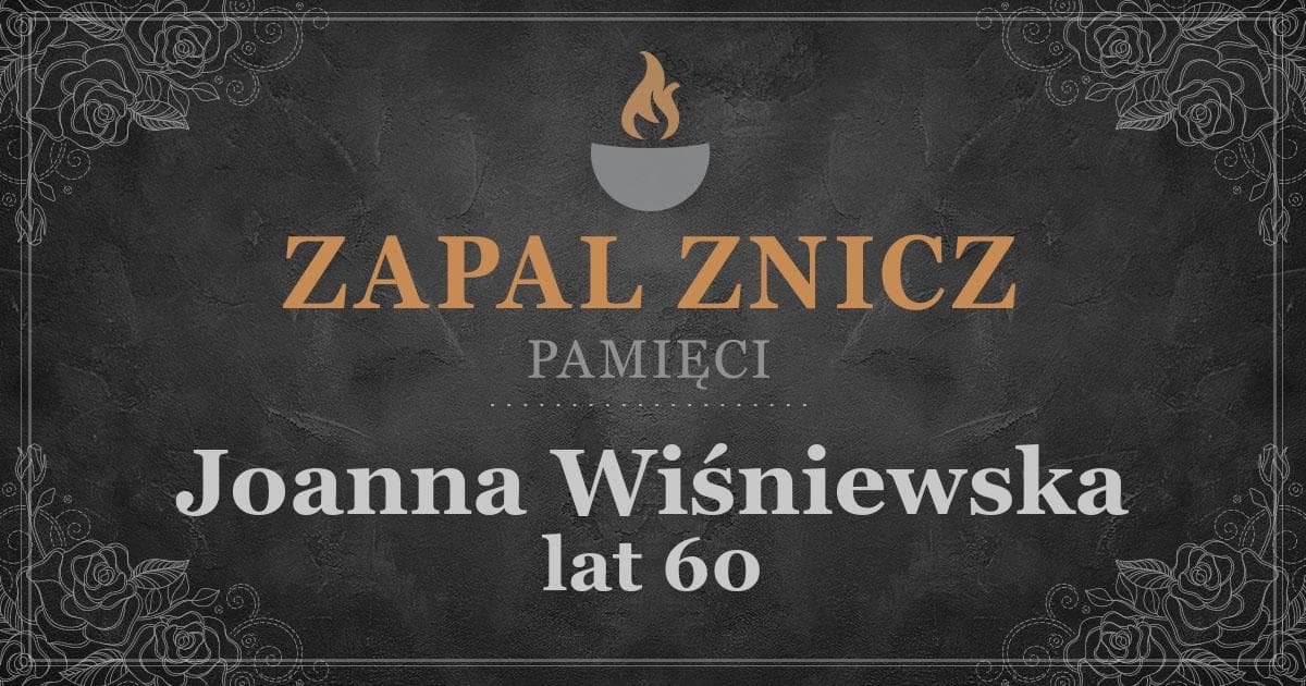 ŚPJoanna Wiśniewskażyła lat 60Zapalonych zniczy (1)
