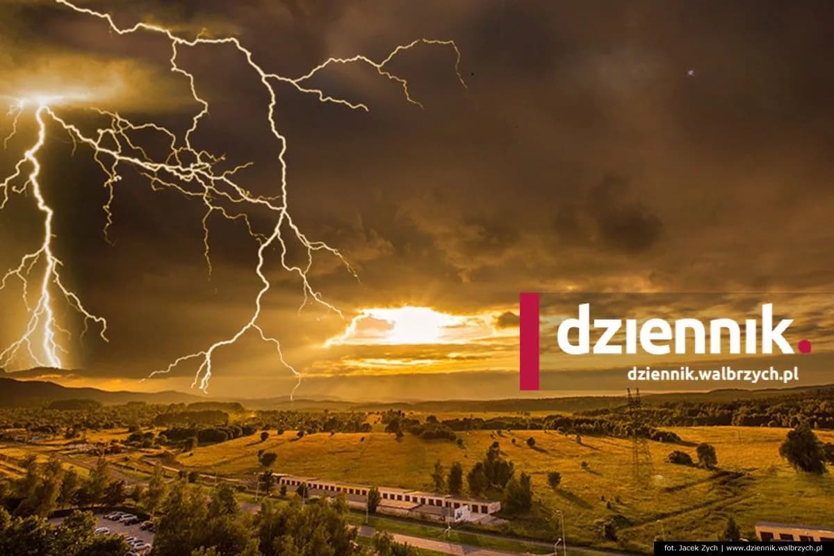 Gwałtowne burze z gradem nadciągają nad Wałbrzych. W regionie obowiązuje alert drugiego stopnia