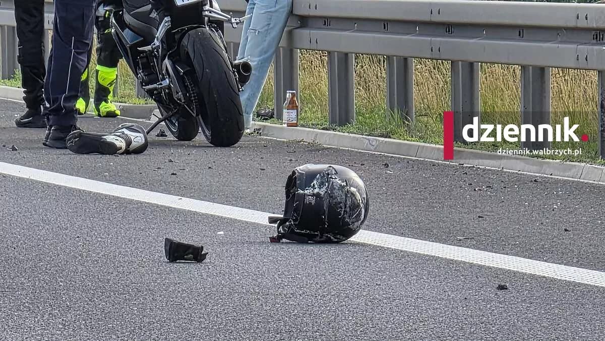 Tragiczny początek wakacji. 27-letni motocyklista zginął na drodze S3