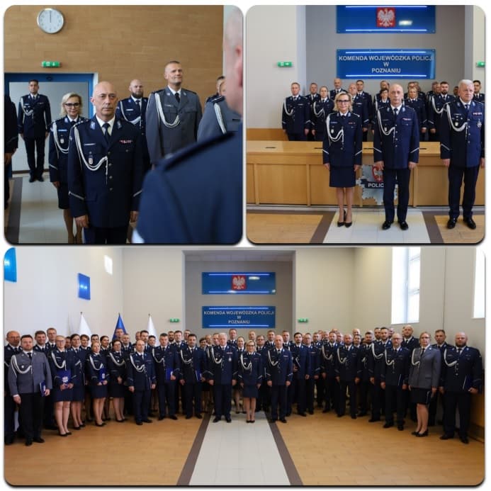Podkomisarz Arkadiusz Nowinowski z Konina wyróżniony promesą Komendanta Wojewódzkiego Policji