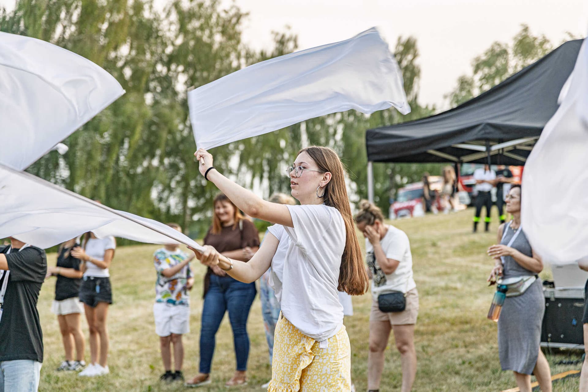 Campus Miriam w Skulsku rozpoczęty. Młodzi z całej Polski modlą się, rozmawiają i mieszkają pod namiotami