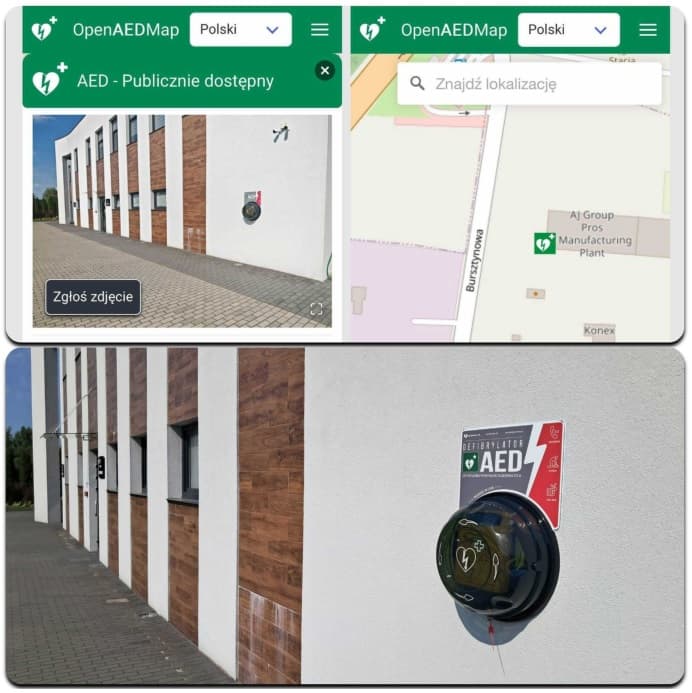 AED w Modle Królewskiej. Firma AJ Group udostępniła defibrylator mieszkańcom i pracownikom