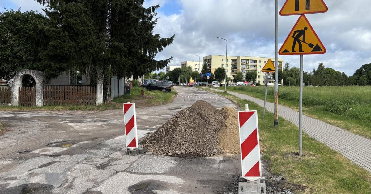 Ruszył remont głównej ulicy na Osiedlu Sikorskiego w Człuchowie