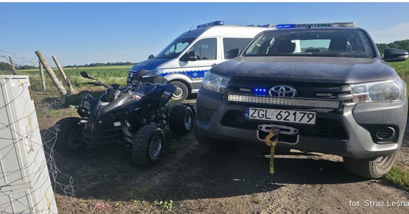 Nieudana ucieczka 17-latka na quadzie