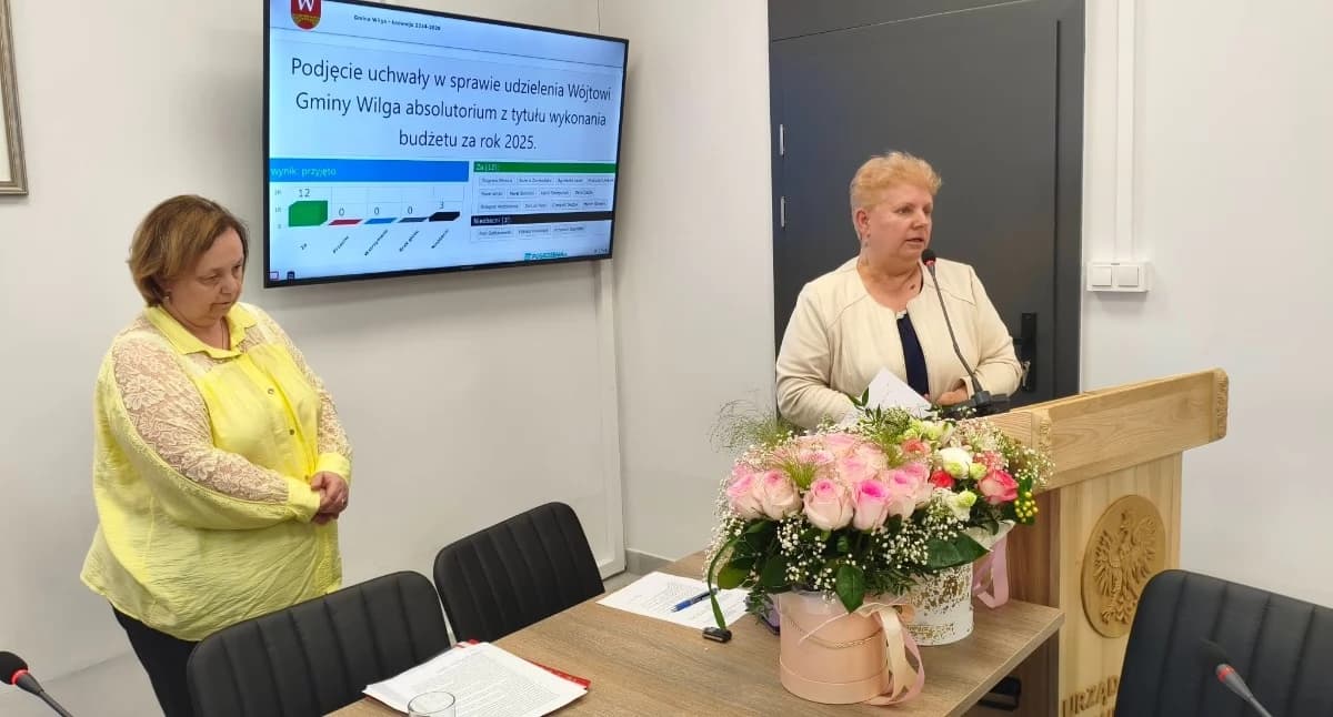 Radni gminy Wilga jednogłośnie poparli pracę wójt Bogumiły Głaszczki