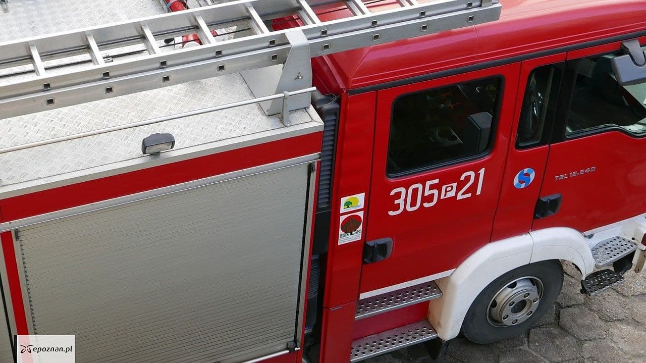 Pożar autobusu pod Poznaniem
