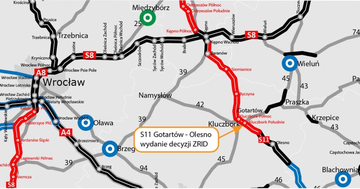Rusza budowa kolejnego odcinka S11. Jest zgoda na trasę od Gotartowa do obwodnicy Olesna