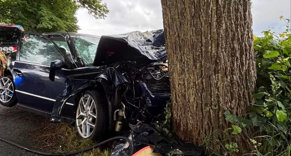 Jedna osoba ranna po wypadku pod Nidzicą