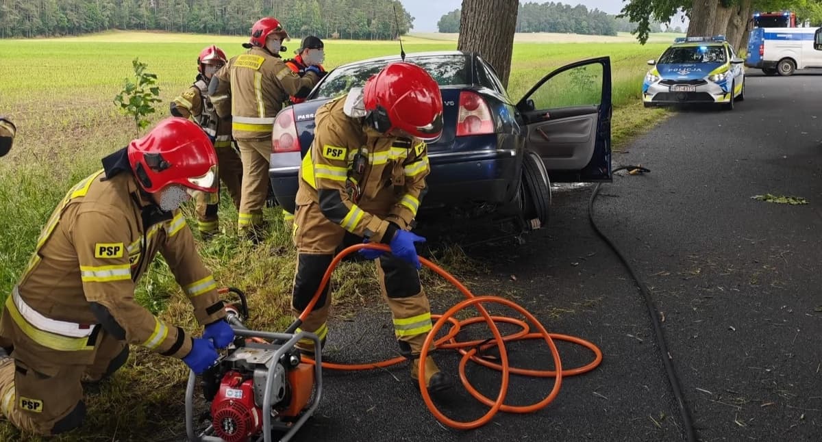 Wypadek pod Nidzicą i groźna kolizja na S7