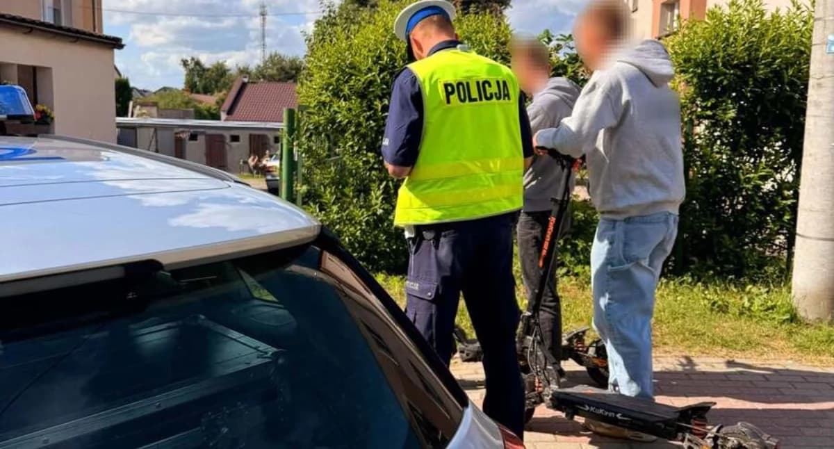 Hulajnogi pod lupą policji. Dziewięć wykroczeń podczas akcji