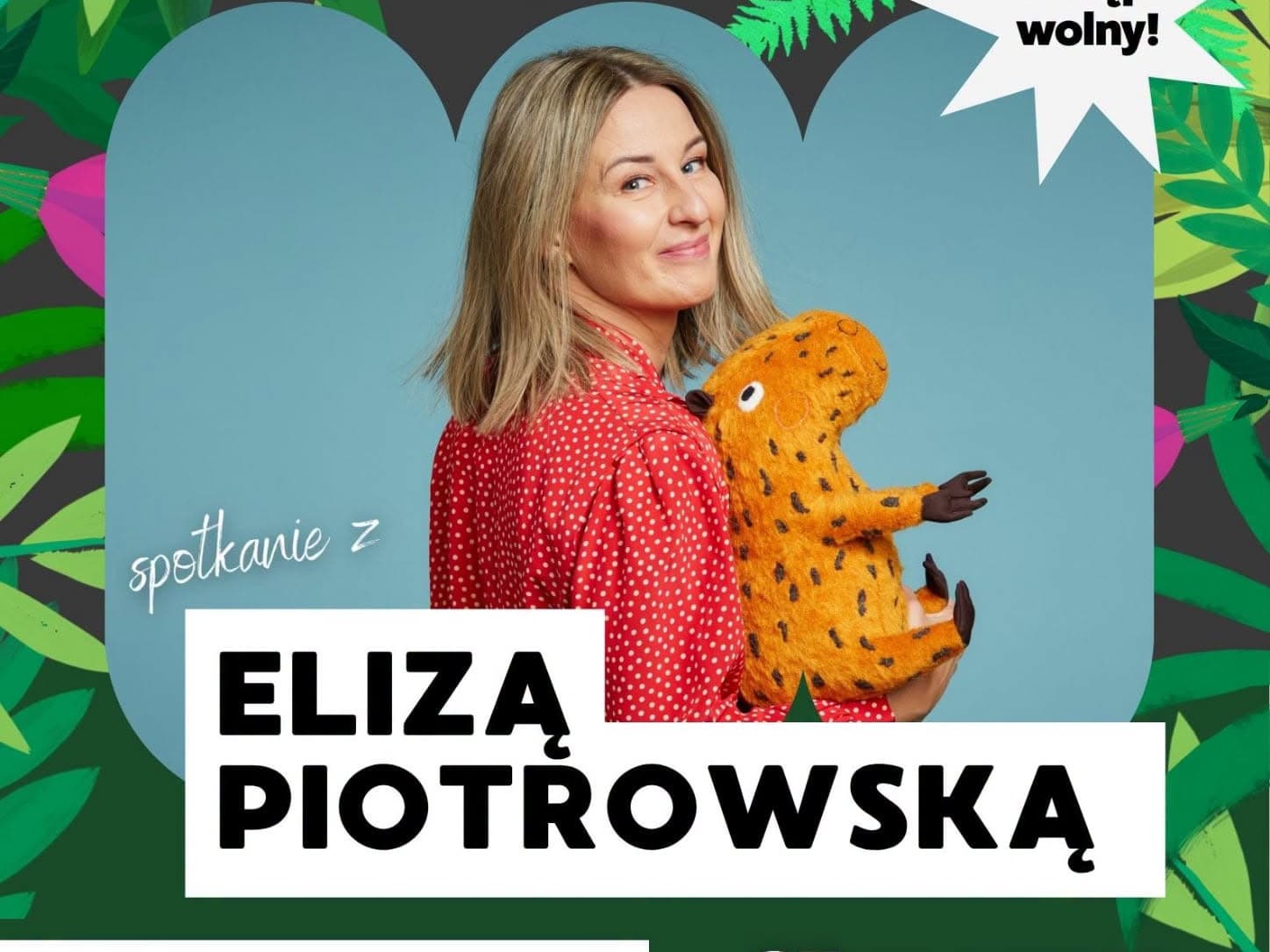 Spotkanie z Elizą Piotrowską podczas VIII Pikniku Czytelniczego z Kapibarą Barbarą