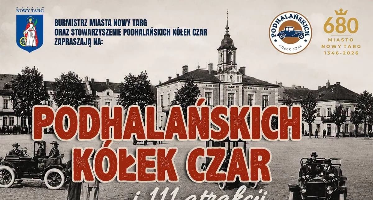 Zabytkowe auta i motocykle wracają do Nowego Targu. Na Rynku zaplanowano
