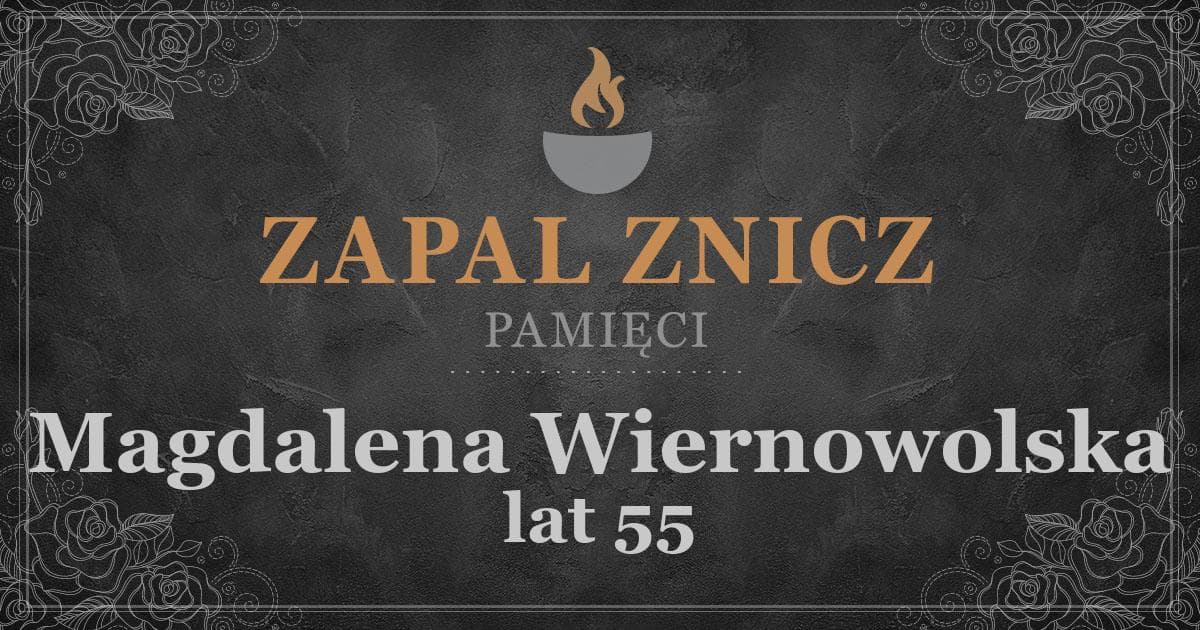 ŚPMagdalena Wiernowolska1 rocznica śmierci