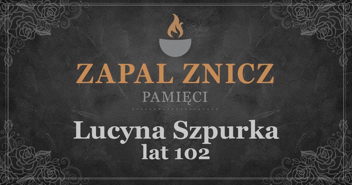 ŚPLucyna Szpurkażyła lat 102Zapalonych zniczy (46)