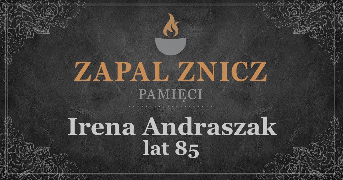 ŚPIrena Andraszakżyła lat 85Zapalonych zniczy (27)