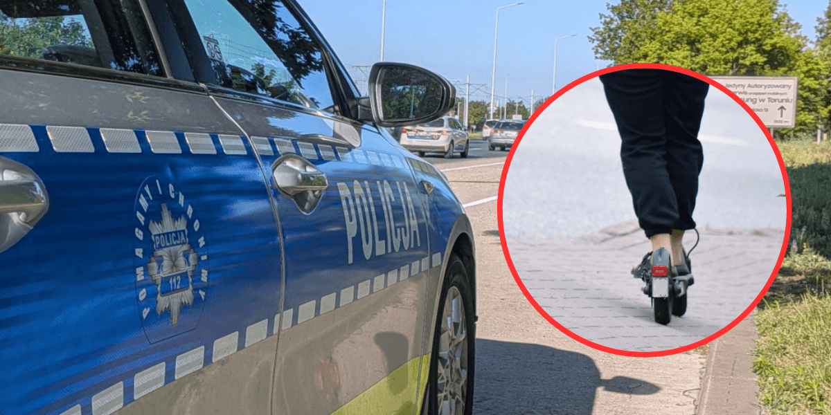 Wypadek na DK15. Nastolatka na hulajnodze potrącona przez samochód