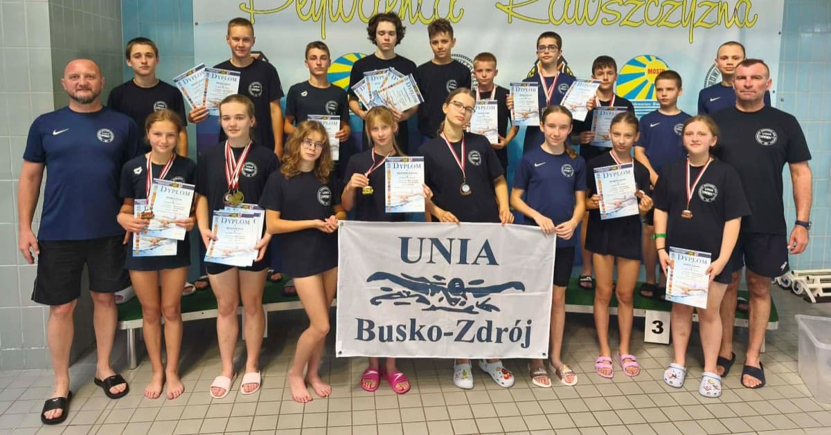 MUKS Unia Busko-Zdrój zdominowała Letnie Mistrzostwa Okręgu. 35 medali i triumf w klasyfikacji progresji.