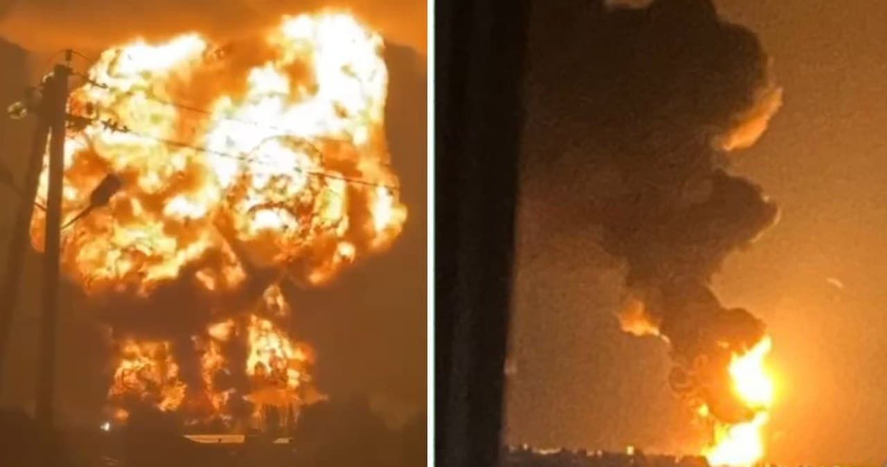 Rój dronów nad Moskwą, rafineria w ogniu. Potężne uderzenie Ukrainy