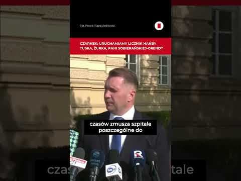 "Licznik hańby Tuska". Czarnek: Ten rząd doprowadził NFZ do upadku #shorts