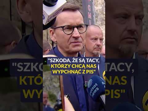 Morawiecki: szkoda, że są tacy, którzy chcą nas wypchnąć z PiS #polityka #polska #shorts