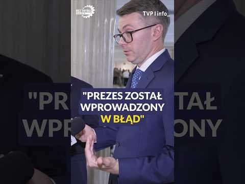 Muller: prezes Kaczyński jest wprowadzany w błąd #polityka #polska #shorts