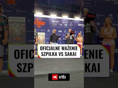 SZPILKA I SAKAI: WAŻENIE I F2F PRZED XTB KSW 120 #shorts