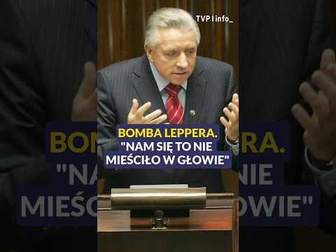 Bomba Leppera. "Nam się to nie mieściło w głowie" #polityka #polska #cia #klewki #shorts