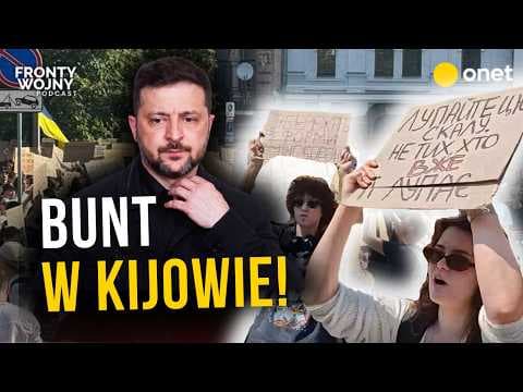 KIJÓW WYSZEDŁ NA ULICE. BUNT PRZED SIEDZIBĄ WOŁODYMYRA ZEŁENSKIEGO | "Fronty Wojny"