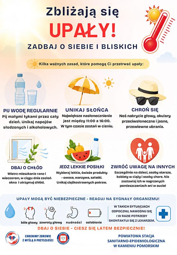 Bezpiecznie w czasie upałów