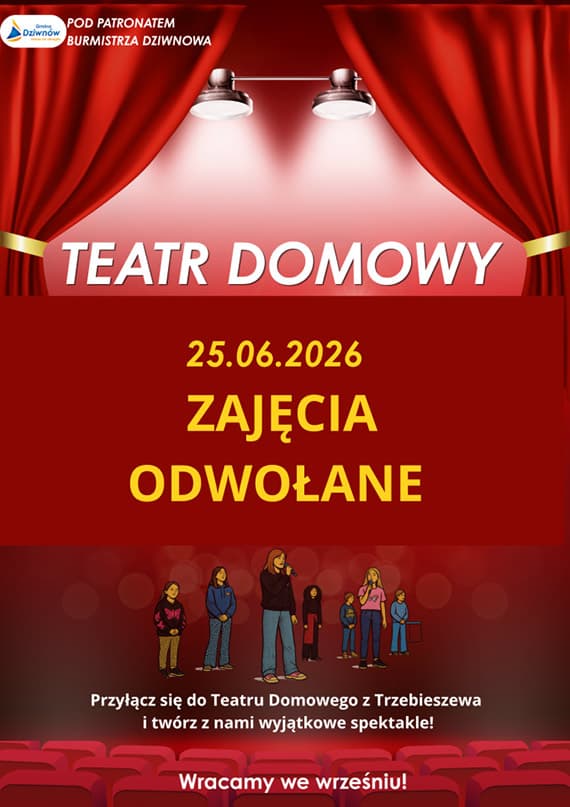 Zajęcia Teatru Domowego odwołane