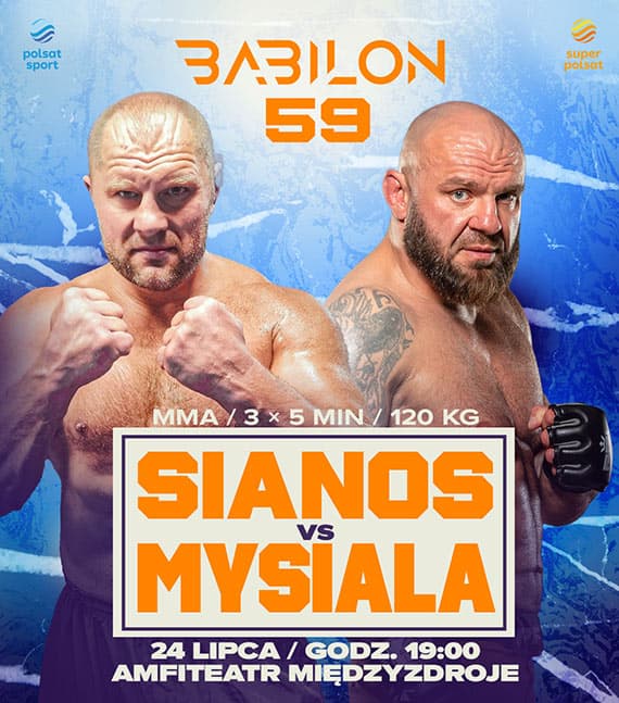 Babilon MMA 59 ponownie zawita do Międzyzdrojów. Walka Sianos – Mysiala będzie głównym wydarzeniem gali