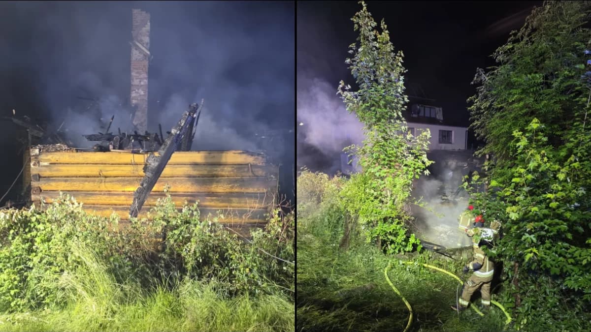 Nocny pożar - spłonął opuszczony budynek