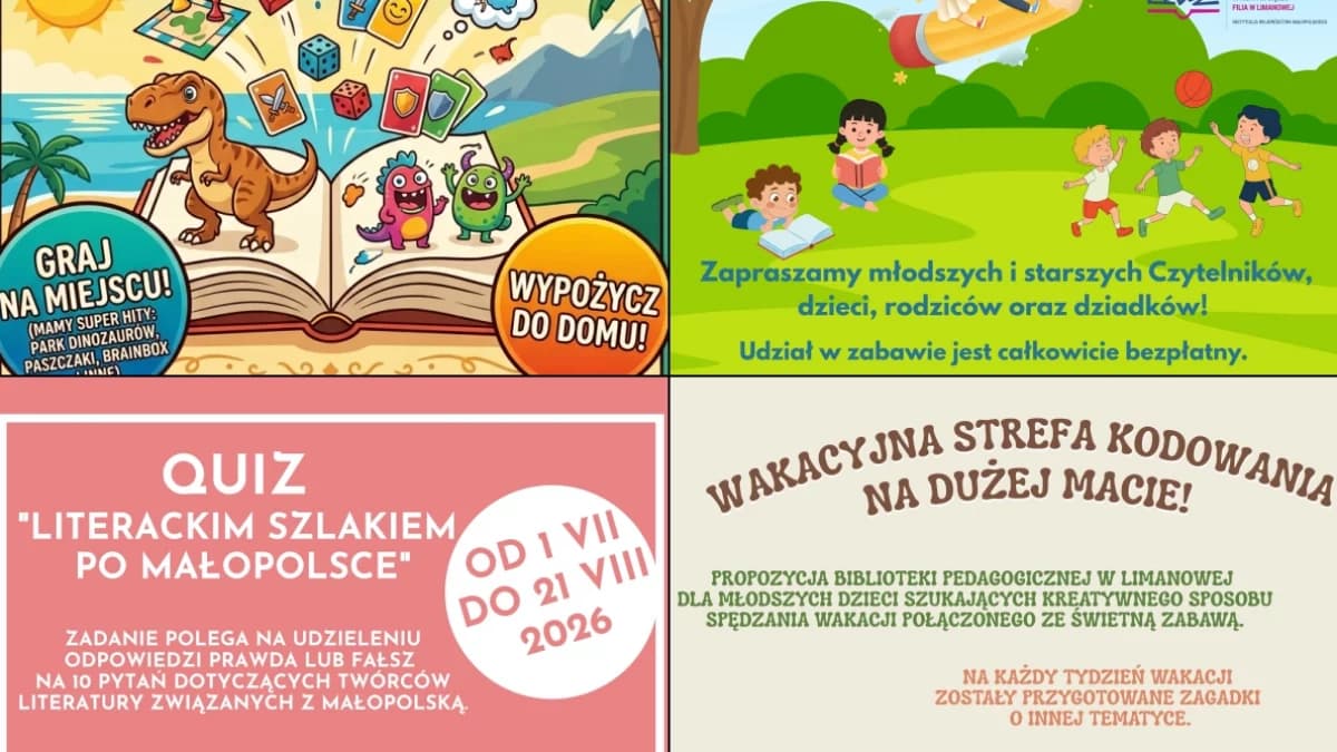 Zamiast nudy – planszówki, kodowanie i wielkie malowanie