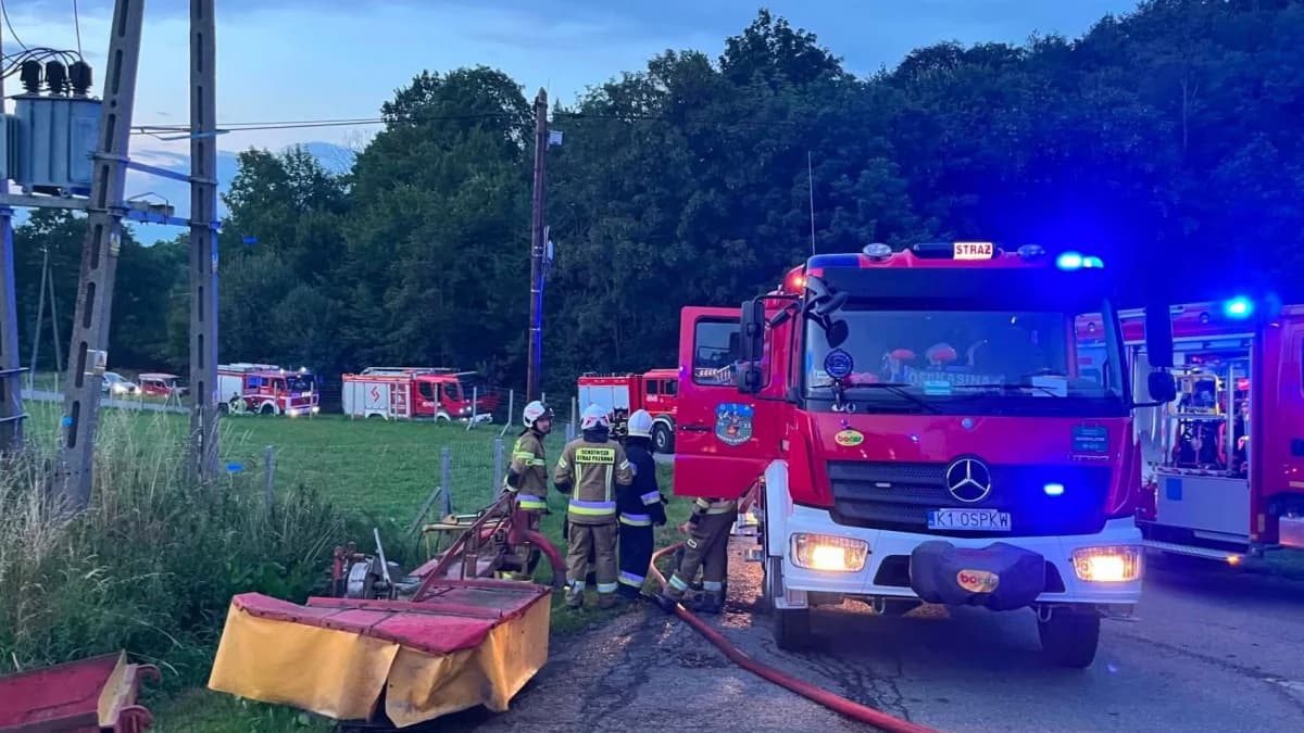 Dom był o krok od tragedii, w akcji blisko 60 strażaków
