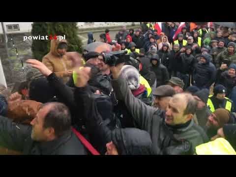 Gorący protest rolników w Bydgodszczy